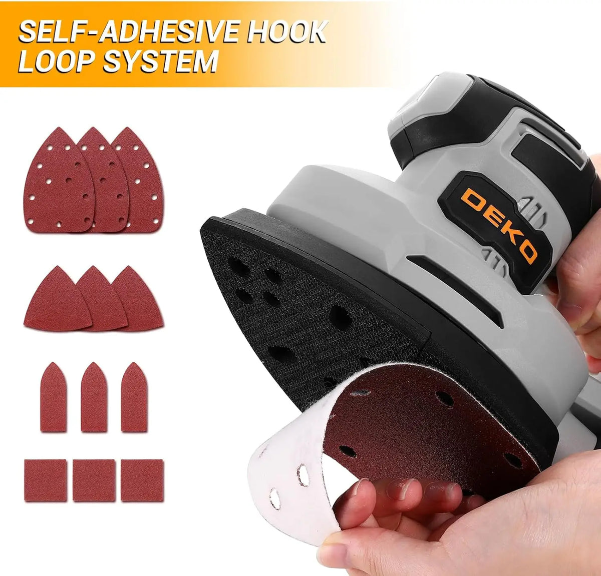 Ponceuse sans fil DEKO Delta 20V