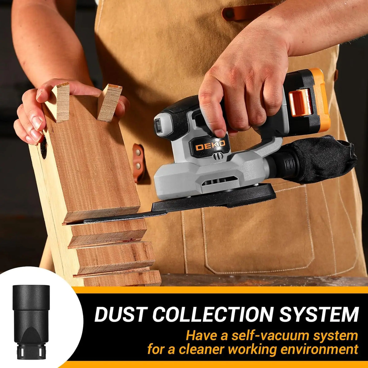 Ponceuse sans fil DEKO Delta 20V